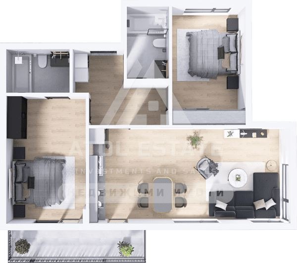 Продава 3-СТАЕН, гр. Пловдив, Христо Смирненски, снимка 2 - Апартаменти - 54157579