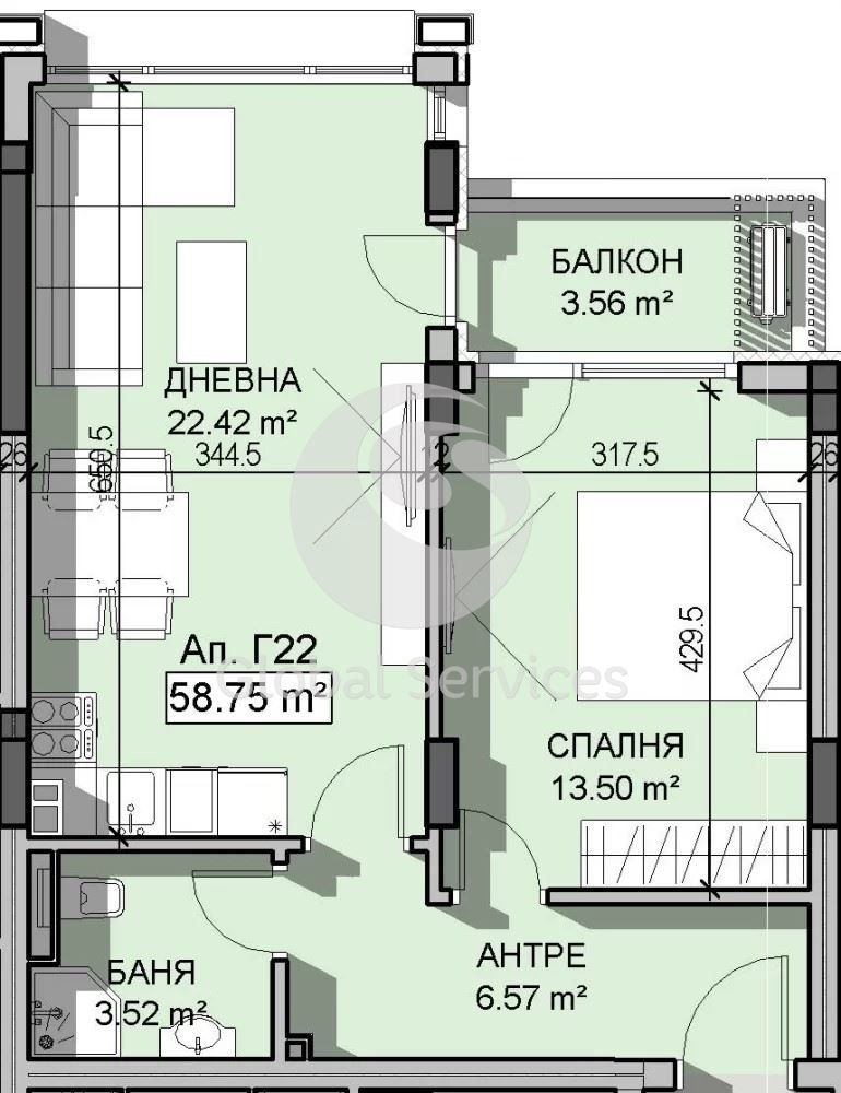 Продава 2-СТАЕН, гр. София, Манастирски ливади