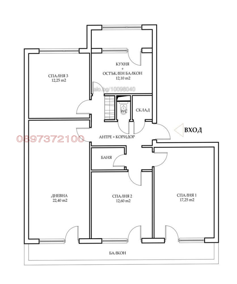 Продава МНОГОСТАЕН в град Бургас, Изгрев - 108 кв.м / 187 000 € » 365 740.21 лв.