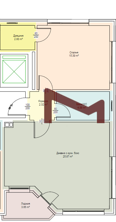 À vendre  1 chambre Varna , Hristo Botev , 79 m² | 80079595 - image [2]