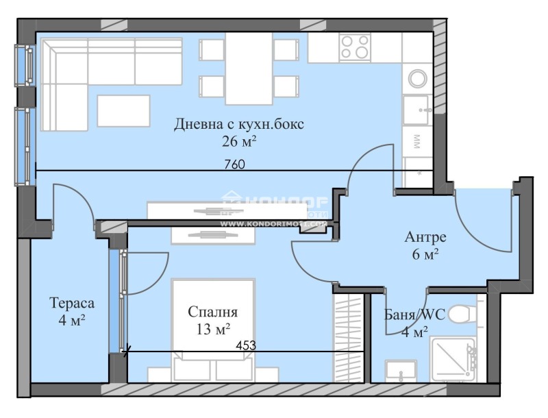 Продава  2-стаен град Пловдив , Кършияка , 76 кв.м | 89071269 - изображение [6]