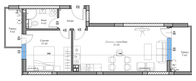 À venda  1 quarto Plovdiv , Vastanitcheski , 79 m² | 61720922 - imagem [4]