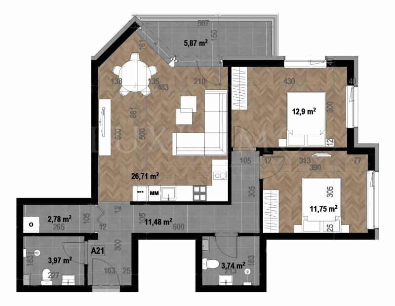 Продава 3-СТАЕН, гр. София, Кръстова вада, снимка 2 - Апартаменти - 52464545