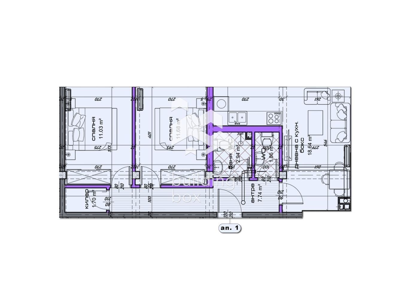 Продава 3-СТАЕН, гр. Шумен, Добруджански, снимка 2 - Апартаменти - 55047229