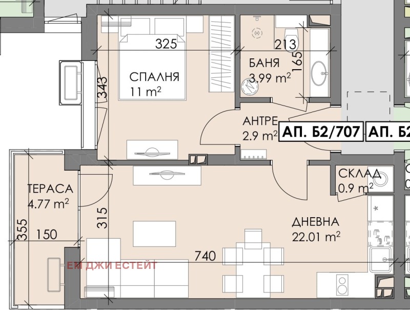 Продава 2-СТАЕН, гр. Бургас, област Бургас