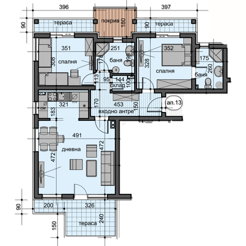 Продава 3-СТАЕН, гр. Пловдив, Остромила, снимка 14 - Aпартаменти - 48221078