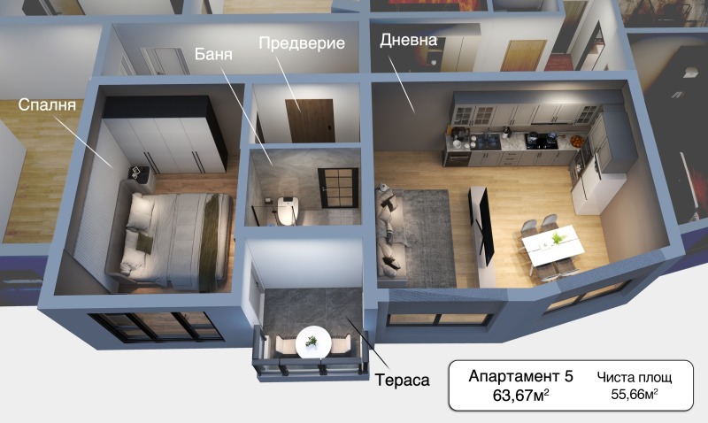 Продава 3-СТАЕН, гр. София, Манастирски ливади, снимка 2 - Апартаменти - 53568997