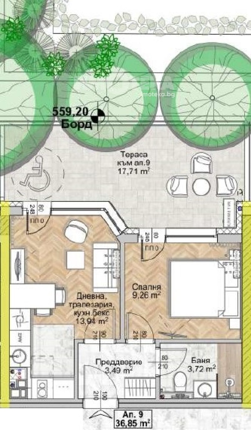 Продава 2-СТАЕН в град София, Люлин 8 - 43 кв.м / 108 733 € » 212 663.26 лв., ИМОТЕКА