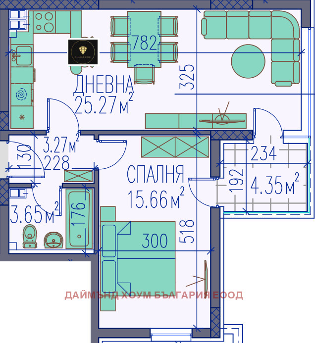 Na prodej  1 ložnice Plovdiv , Trakija , 75 m2 | 86665552 - obraz [2]