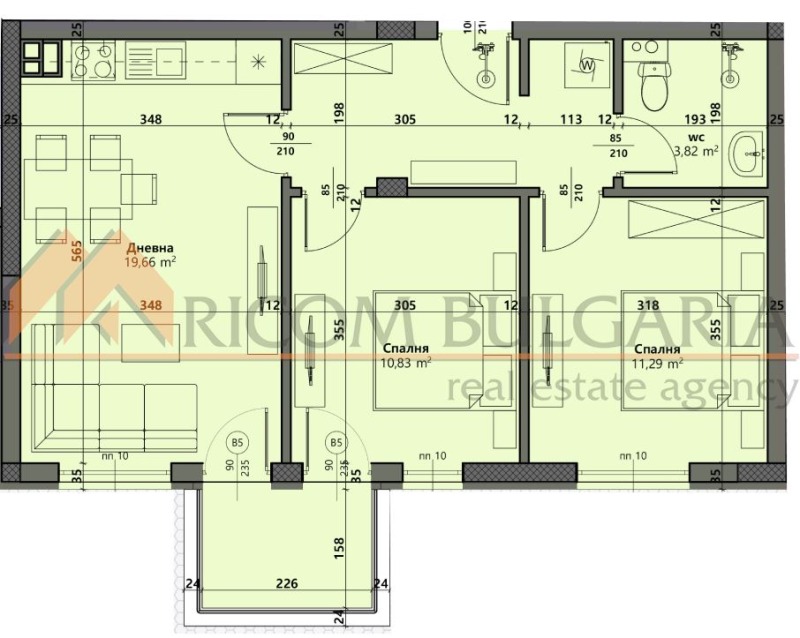 Продава 3-СТАЕН, гр. Варна, Виница, снимка 1 - Aпартаменти - 48611181