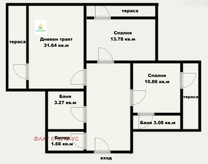 In vendita  2 camere da letto Varna , Vinitsa , 116 mq | 52000709