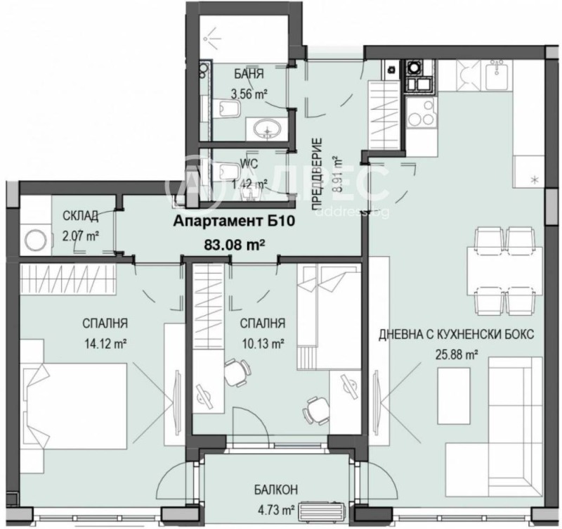 Продава 3-СТАЕН, гр. София, Кръстова вада, снимка 4 - Апартаменти - 52504966