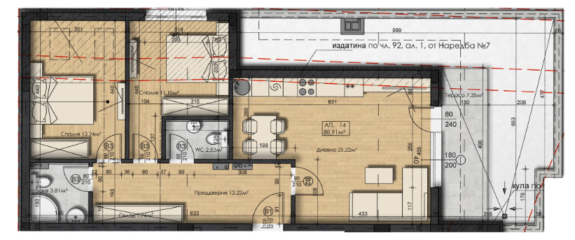 Продава 3-СТАЕН, гр. София, Студентски град, снимка 5 - Апартаменти - 54267651