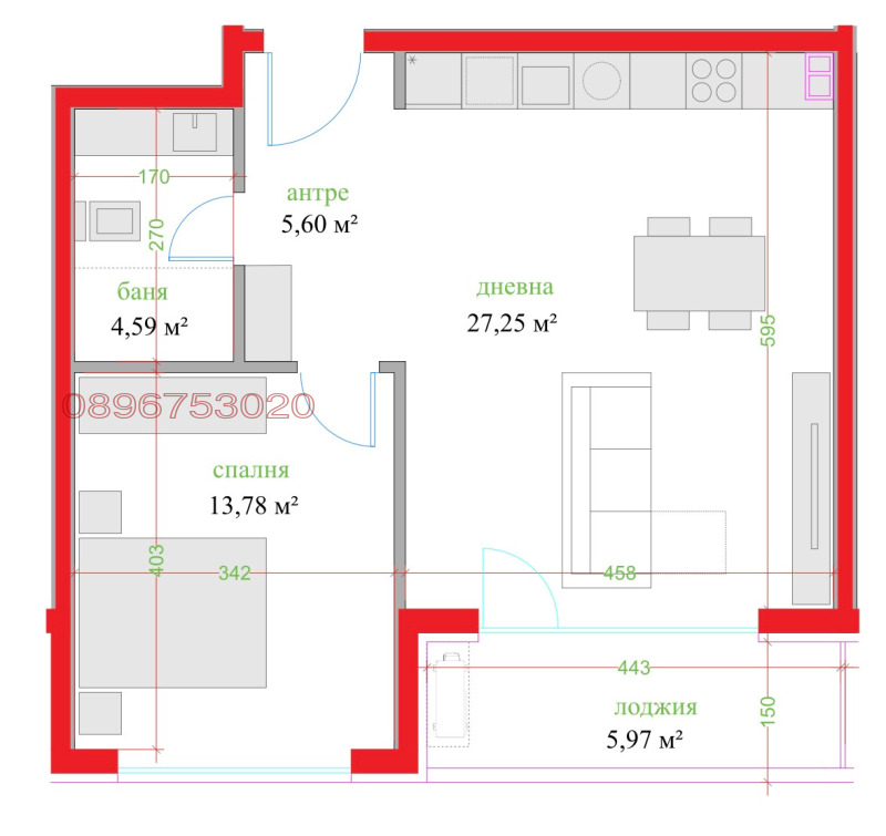 Продава 2-СТАЕН, гр. Варна, Трошево, снимка 3 - Aпартаменти - 49431603