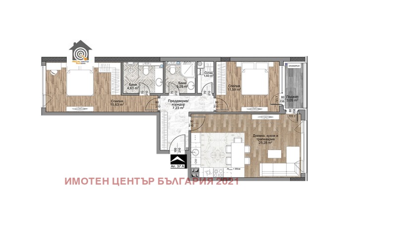 Te koop  2 slaapkamers Sofia , Mladost 4 , 99 m² | 44424469