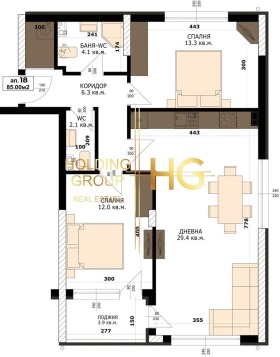 Продава 3-стаен град Варна Кайсиева градина - [1] 