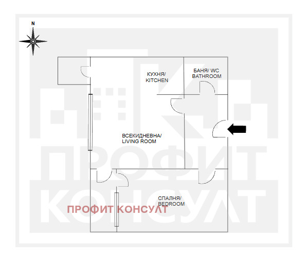 Продава 2-СТАЕН, гр. Велико Търново, Център, снимка 13 - Апартаменти - 54602945