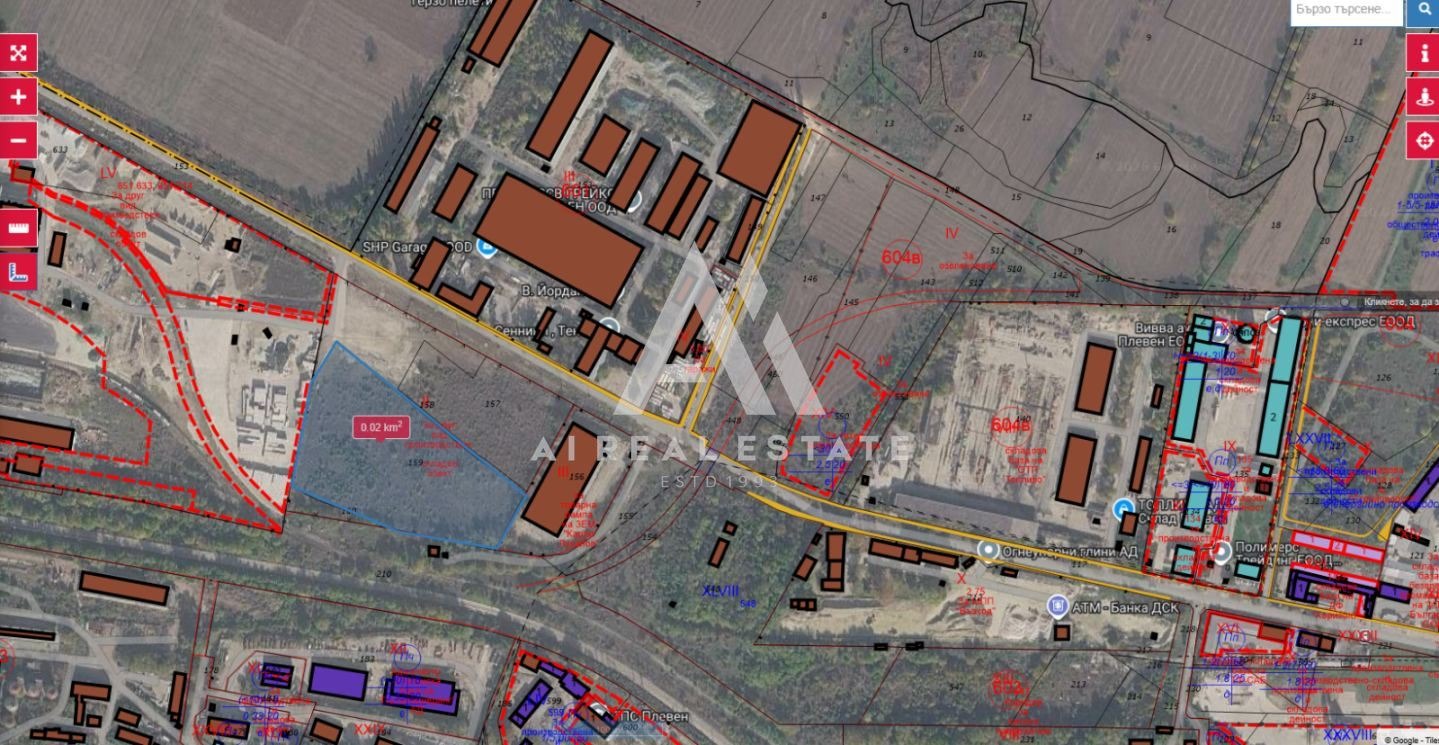 Продава ПАРЦЕЛ, гр. Плевен, Индустриална зона - Запад, снимка 3 - Парцели - 55848116