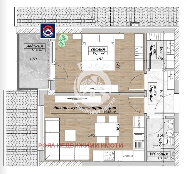 Te koop  1 slaapkamer Plovdiv , Belomorski , 66 m² | 48979203 - afbeelding [6]
