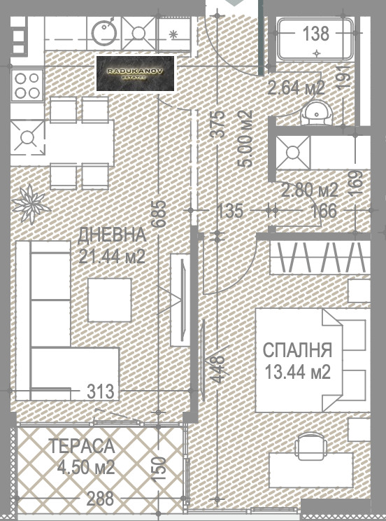 Продава 2-СТАЕН, гр. София, Малинова долина, снимка 2 - Апартаменти - 53778006