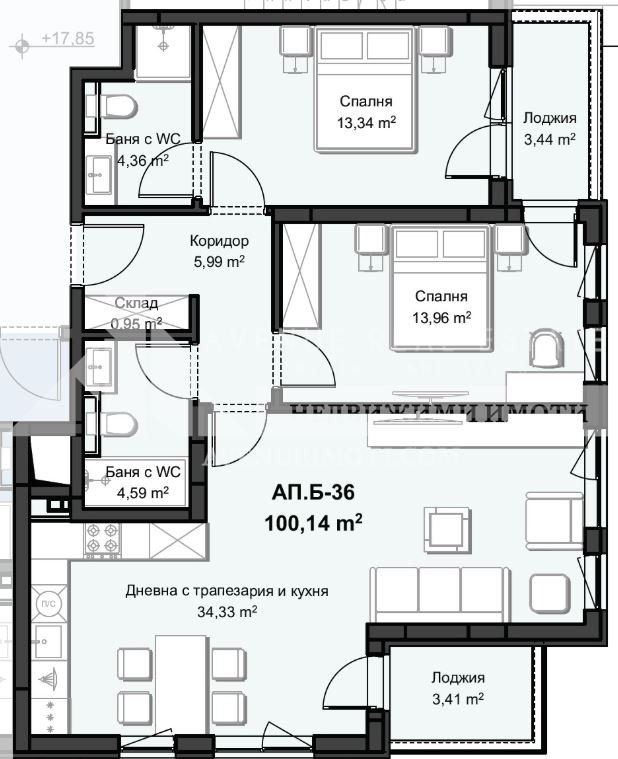 Продава 3-СТАЕН, гр. Пловдив, Христо Смирненски, снимка 2 - Апартаменти - 53702868