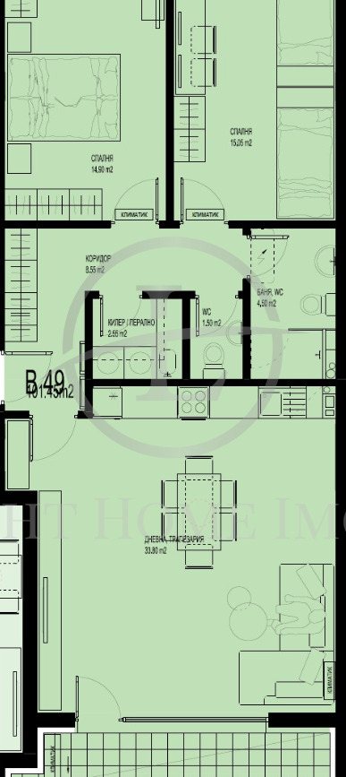 Продава 3-СТАЕН, гр. Пловдив, Христо Смирненски, снимка 4 - Апартаменти - 52041043