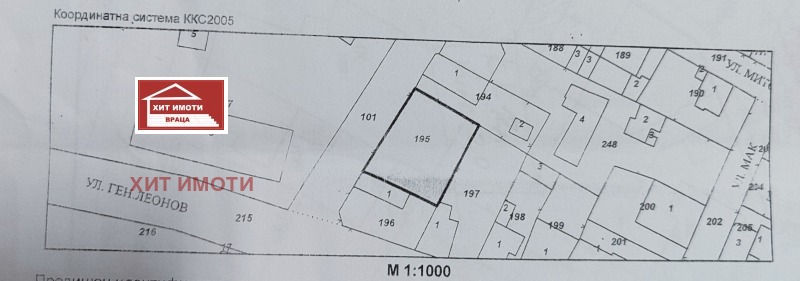 Продава ПАРЦЕЛ в град Враца, Център - 403 кв.м / 163 600 € » 319 973.79 лв., ХИТ ИМОТИ