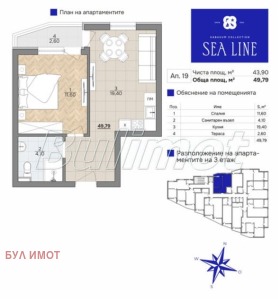 1 bedroom k.k. Chayka, Varna 5