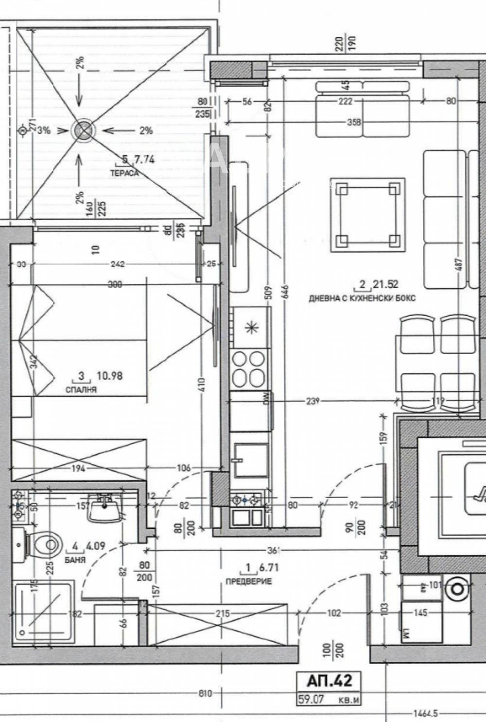 Продава 2-СТАЕН, гр. София, Малинова долина, снимка 3 - Апартаменти - 53910584