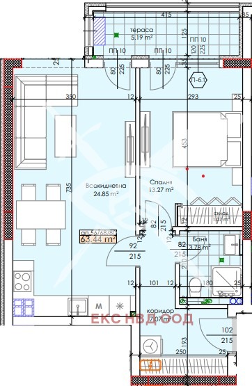 De vânzare  2 dormitoare Plovdiv , Traciia , 121 mp | 94963346