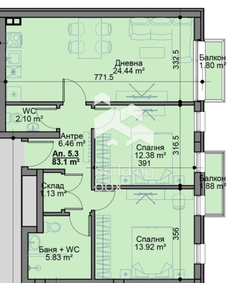 Продава 3-СТАЕН, гр. София, Овча купел, снимка 3 - Апартаменти - 53371620