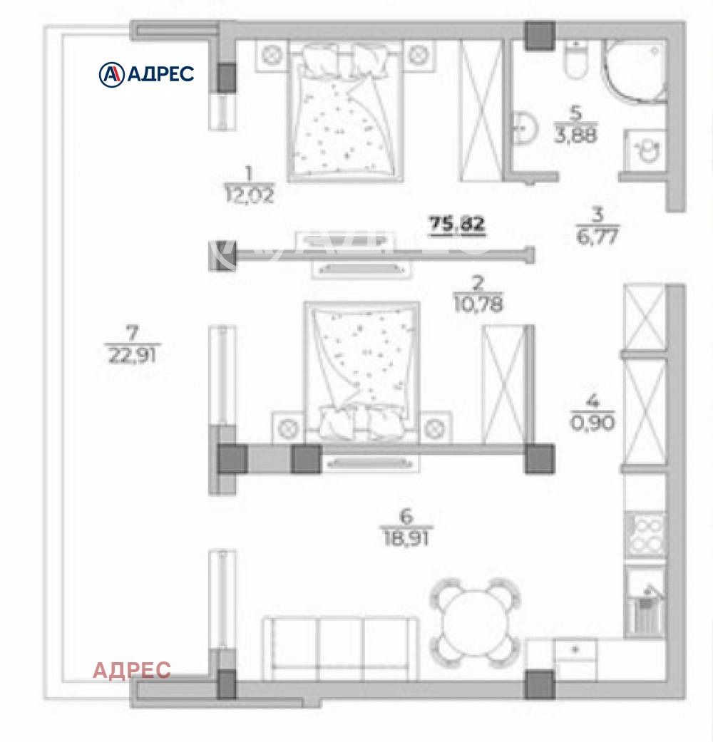 Продава 3-СТАЕН, гр. Варна, к.к. Чайка, снимка 9 - Апартаменти - 54406516