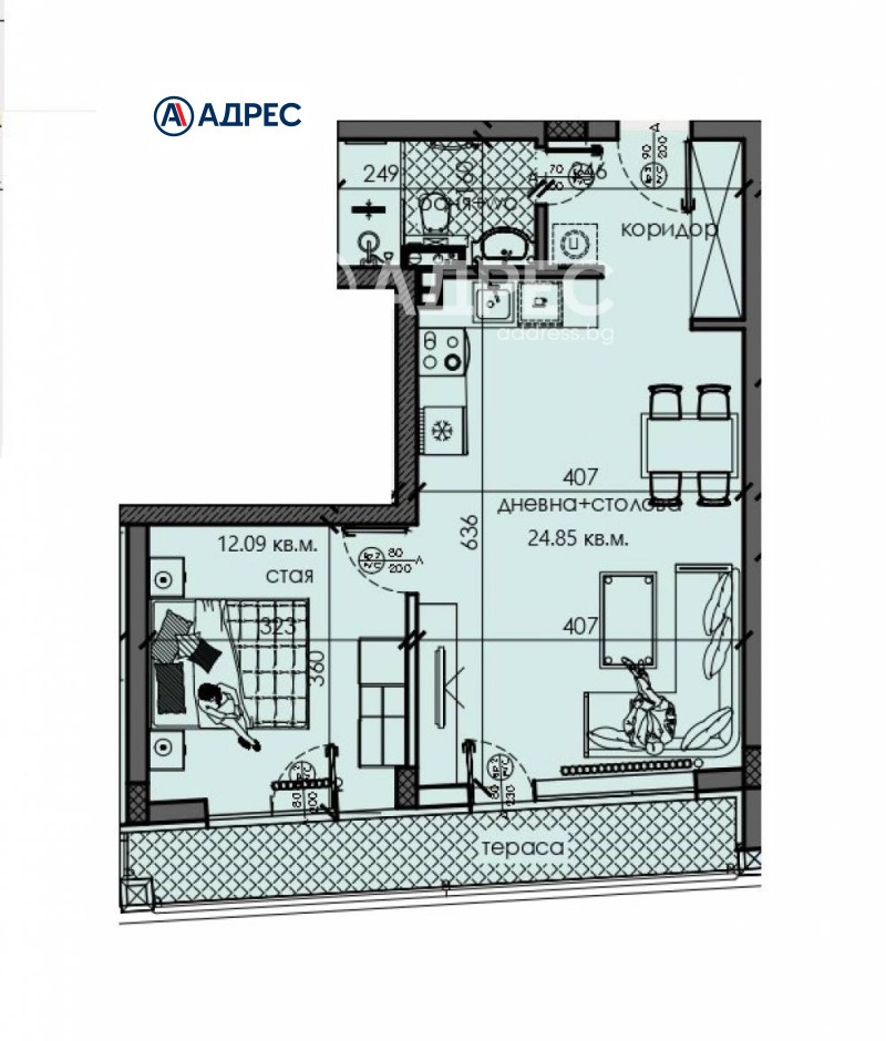 Te koop  1 slaapkamer Sofia , m-t Gardova glava , 70 m² | 24241271 - afbeelding [4]