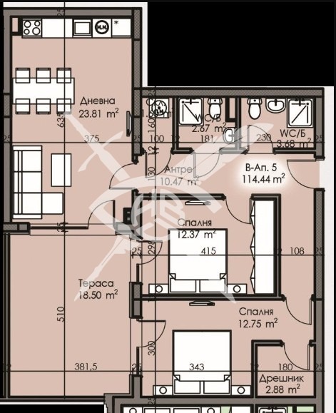 Продава  3-стаен град Бургас , Изгрев , 114 кв.м | 29500823