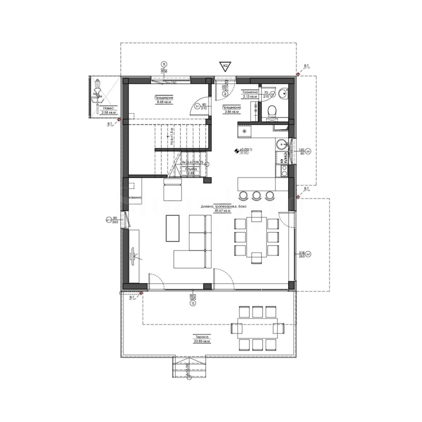 Продава КЪЩА, гр. Черноморец, област Бургас, снимка 2 - Къщи - 55057291