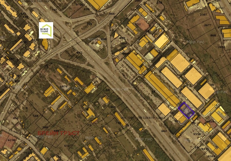 Продава ПАРЦЕЛ в град София, 7-ми 11-ти километър - 2525 кв.м / При запитване, БРЕЙН ТРЪСТ