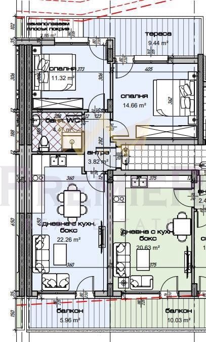 Продава  3-стаен град Варна , Изгрев , 102 кв.м | 36919475 - изображение [2]