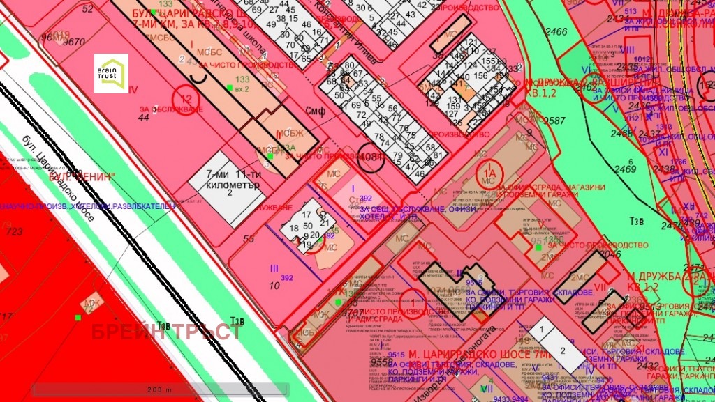 Продава ПАРЦЕЛ, гр. София, 7-ми 11-ти километър, снимка 2 - Парцели - 45400518