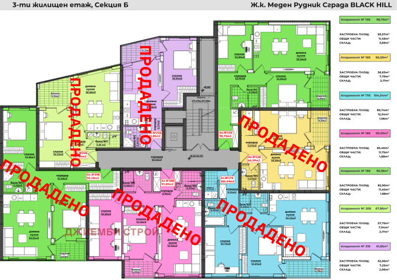 Продается  1 спальня Бургас , Меден рудник - зона В , 68 кв.м | 95706258 - изображение [11]