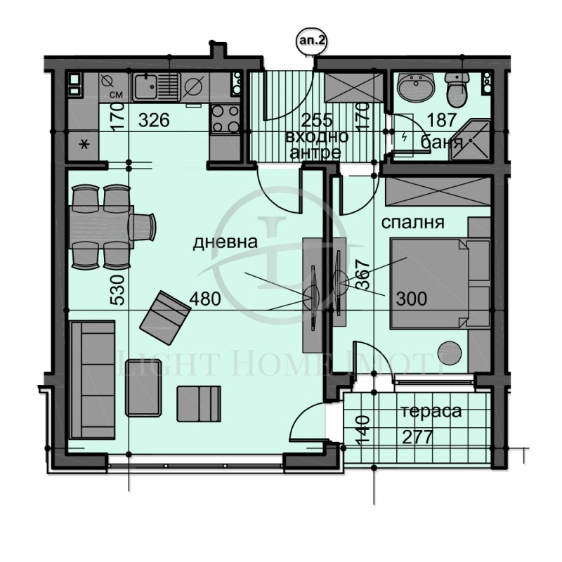 Продава 2-СТАЕН, гр. Пловдив, Остромила, снимка 8 - Aпартаменти - 48323142