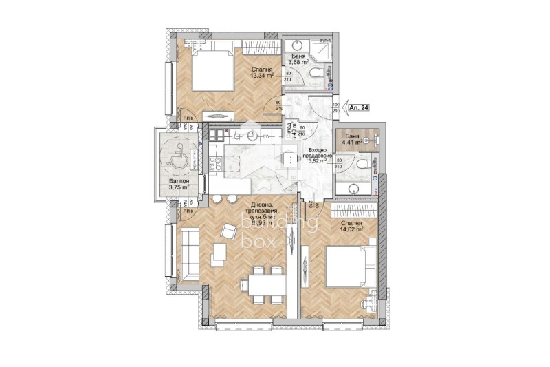 Продава 3-СТАЕН, гр. София, Люлин 8, снимка 2 - Апартаменти - 53452596