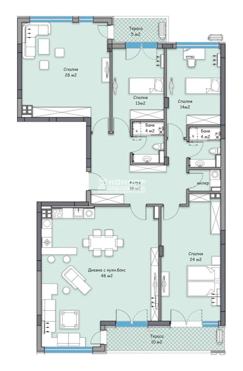 In vendita  3+ camere da letto Plovdiv , Karshiiaka , 228 mq | 24024575 - Immagine [3]
