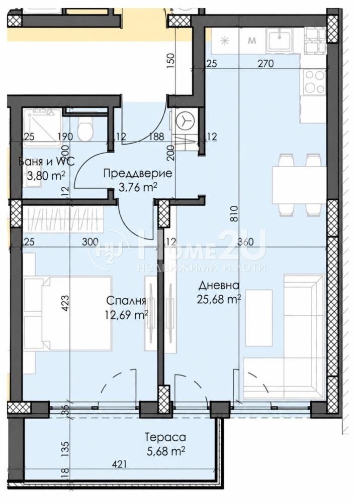 Продава 2-СТАЕН, гр. Пловдив, Тракия, снимка 8 - Апартаменти - 54706123