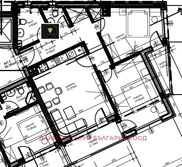 Продава 3-СТАЕН, гр. Пловдив, Коматевски възел, снимка 2 - Aпартаменти - 47783816