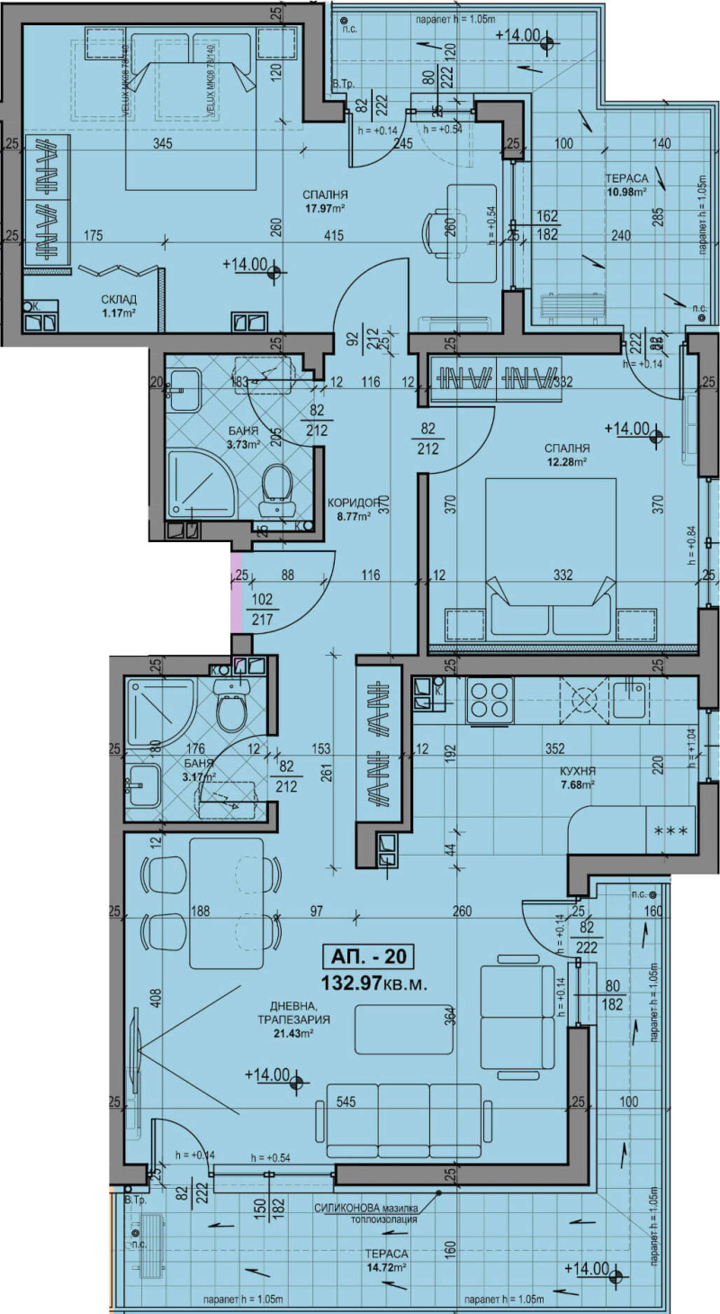 Продава  3-стаен град Пловдив , Кючук Париж , 132 кв.м | 86428035 - изображение [2]