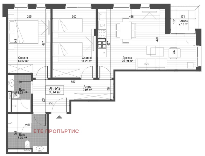 Продава  3-стаен град София , Зона Б-5 , 107 кв.м | 61299140