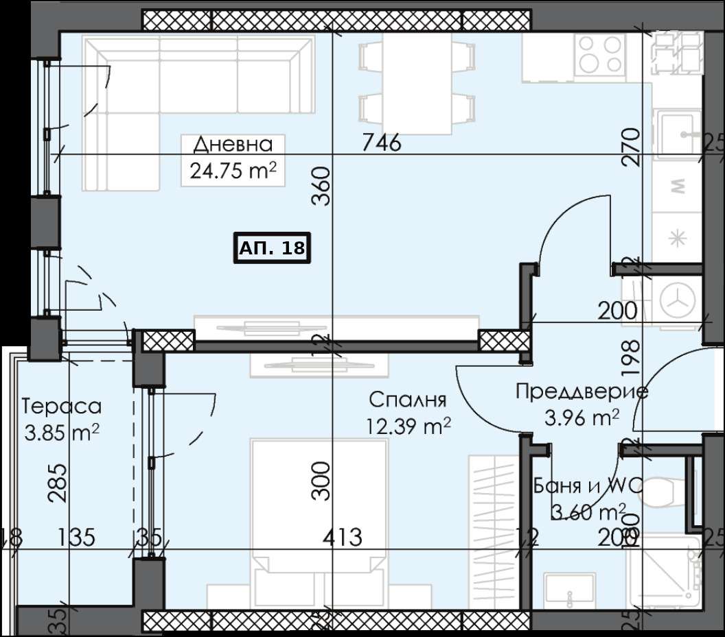 Продава 2-СТАЕН, гр. Пловдив, Тракия, снимка 2 - Апартаменти - 55047490