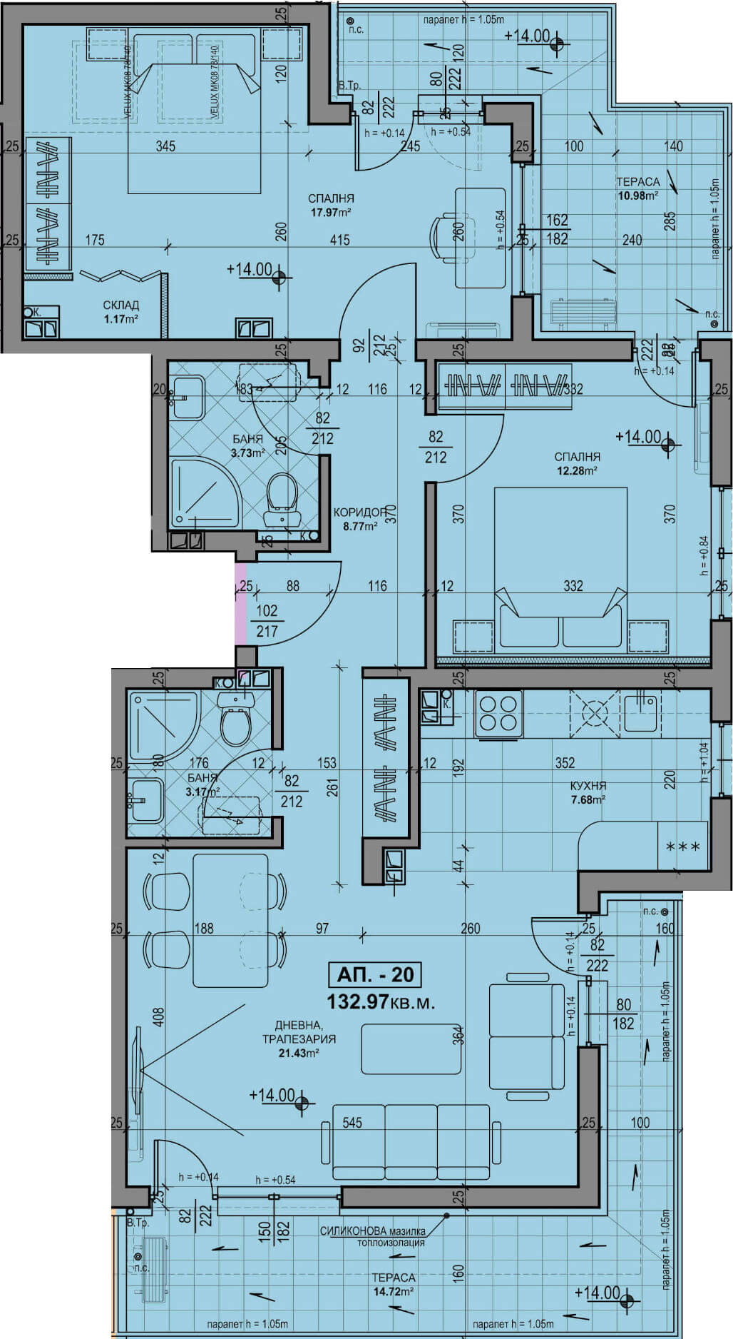 Продава 3-СТАЕН, гр. Пловдив, Кючук Париж, снимка 2 - Апартаменти - 38670995
