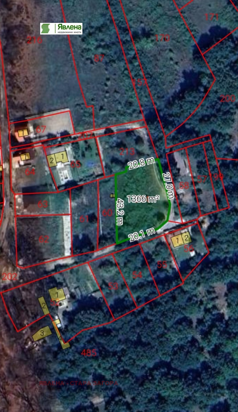 Продава ЗЕМЕДЕЛСКА ЗЕМЯ в област Стара Загора, с. Ягода - 1365 дка / При запитване, ЯВЛЕНА - СТАРА ЗАГОРА