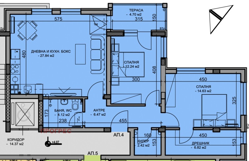 Продава 3-СТАЕН, гр. Пловдив, Христо Смирненски, снимка 9 - Aпартаменти - 47783288